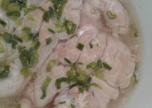 cách làm món óc lợn nấu thả