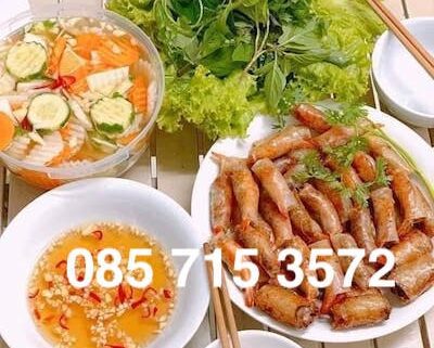 chả ram tôm đất Bình Định Dì Anh